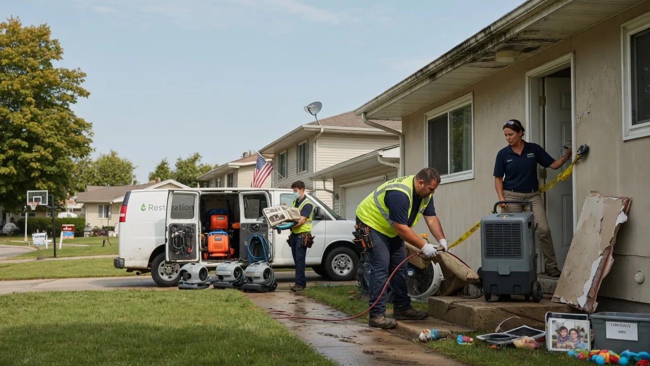 Water Damage Restoration in Marine, IL near me